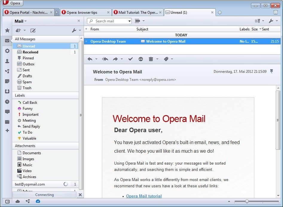 Opera Mail 1.0.1044